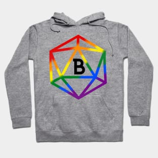 Bisexual Pride Rainbow Dice Hoodie